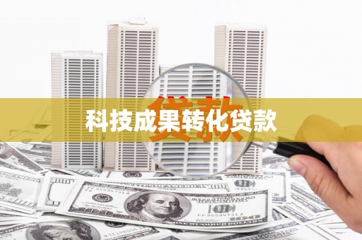 成县科技成果转化贷款