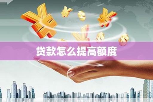 成县贷款怎么提高额度
