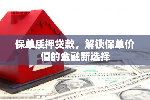 成县保单质押贷款，解锁保单价值的金融新选择