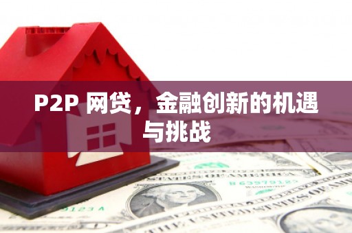 成县P2P 网贷，金融创新的机遇与挑战