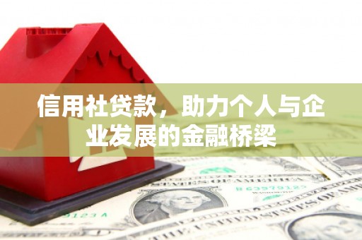 成县信用社贷款，助力个人与企业发展的金融桥梁