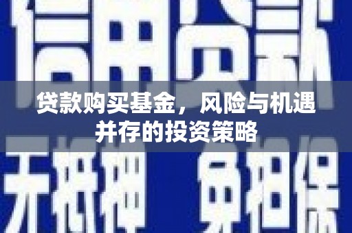 成县贷款购买基金，风险与机遇并存的投资策略