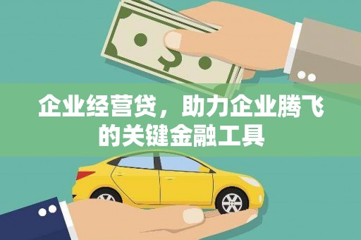成县企业经营贷，助力企业腾飞的关键金融工具