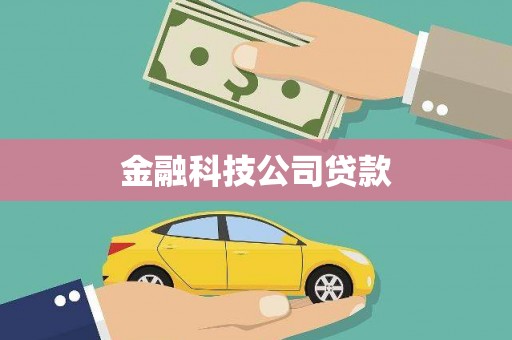 成县金融科技公司贷款