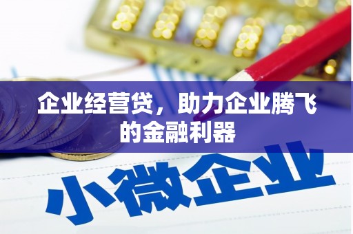 成县企业经营贷，助力企业腾飞的金融利器