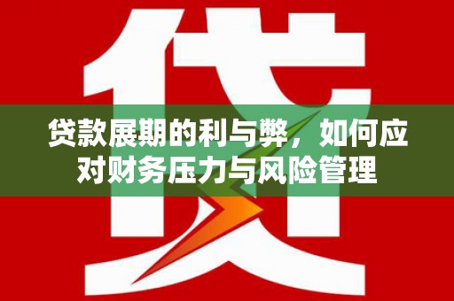 成县贷款展期的利与弊，如何应对财务压力与风险管理