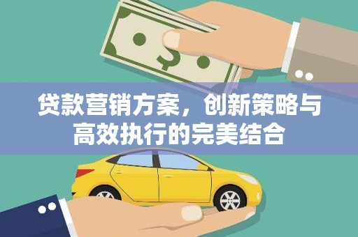 成县贷款营销方案，创新策略与高效执行的完美结合