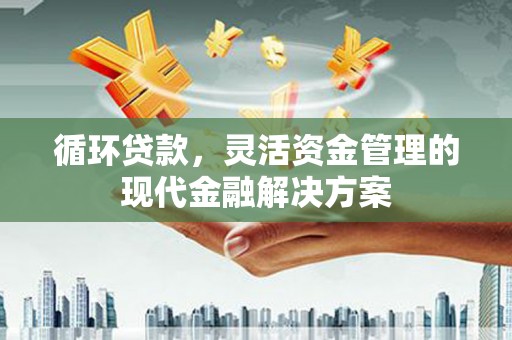 成县循环贷款，灵活资金管理的现代金融解决方案