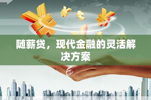 成县随薪贷，现代金融的灵活解决方案