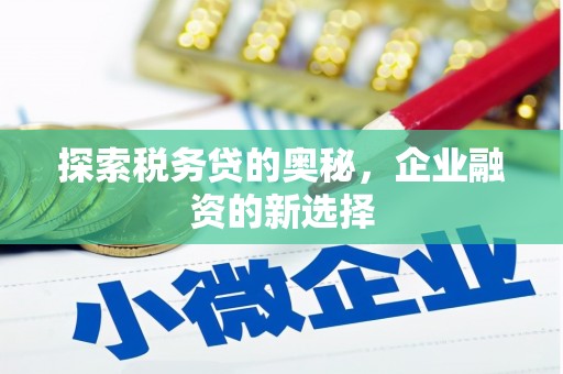 成县探索税务贷的奥秘，企业融资的新选择