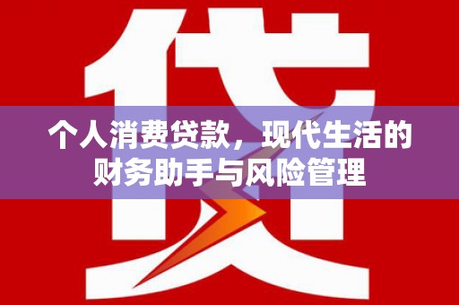 成县个人消费贷款，现代生活的财务助手与风险管理
