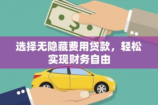成县选择无隐藏费用贷款，轻松实现财务自由