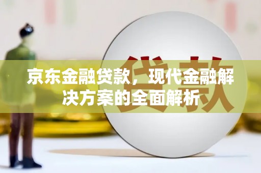 成县京东金融贷款，现代金融解决方案的全面解析