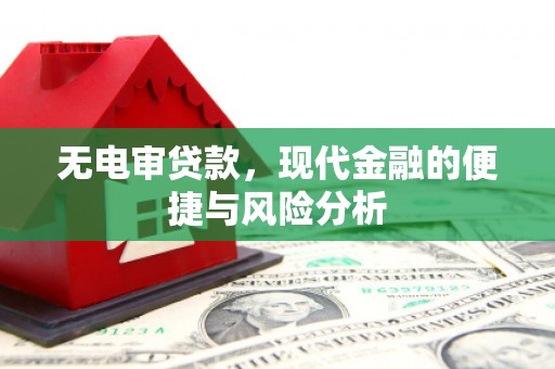 成县无电审贷款，现代金融的便捷与风险分析