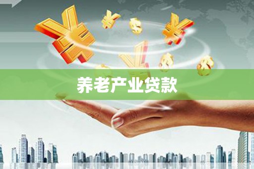 成县养老产业贷款