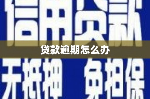 成县贷款逾期怎么办