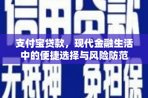 成县支付宝贷款，现代金融生活中的便捷选择与风险防范