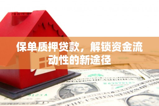 成县保单质押贷款，解锁资金流动性的新途径