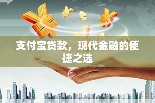 成县支付宝贷款，现代金融的便捷之选