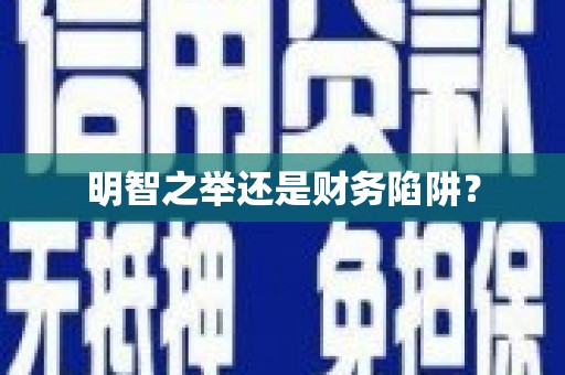 成县明智之举还是财务陷阱？