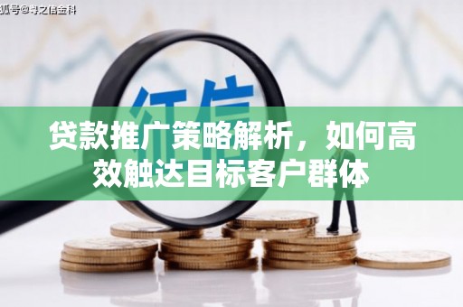 成县贷款推广策略解析，如何高效触达目标客户群体