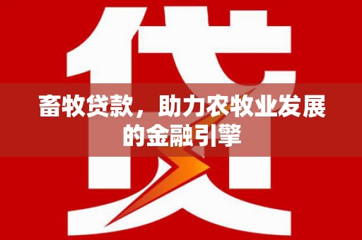 成县畜牧贷款，助力农牧业发展的金融引擎