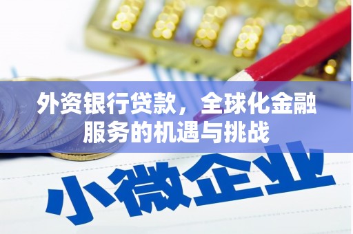 成县外资银行贷款，全球化金融服务的机遇与挑战