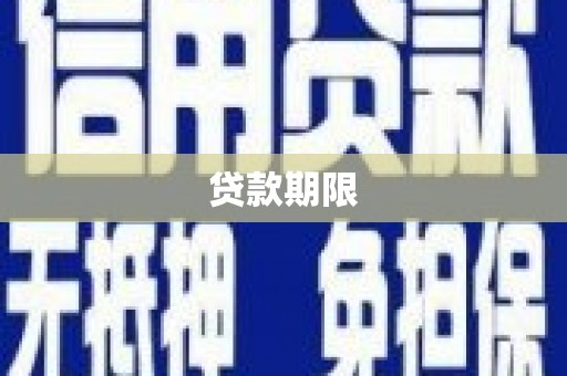 成县贷款期限