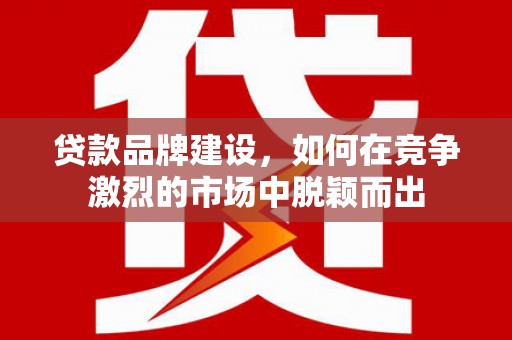 成县贷款品牌建设，如何在竞争激烈的市场中脱颖而出