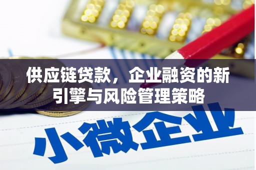 成县供应链贷款，企业融资的新引擎与风险管理策略