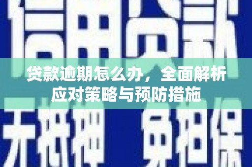 成县贷款逾期怎么办，全面解析应对策略与预防措施