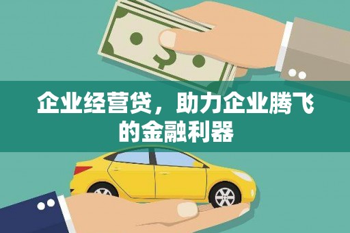 成县企业经营贷，助力企业腾飞的金融利器