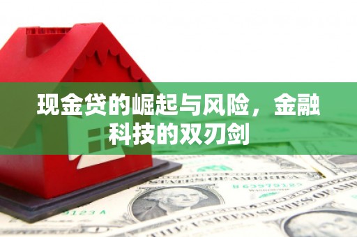 成县现金贷的崛起与风险，金融科技的双刃剑