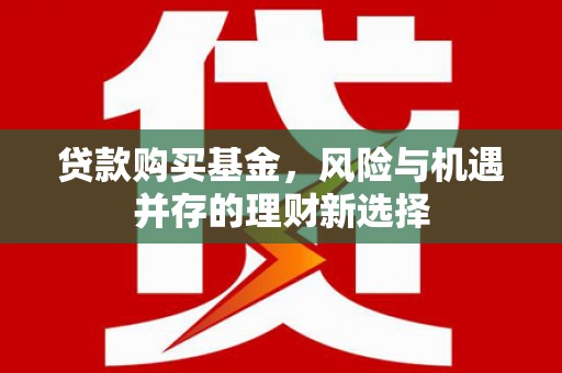 成县贷款购买基金，风险与机遇并存的理财新选择
