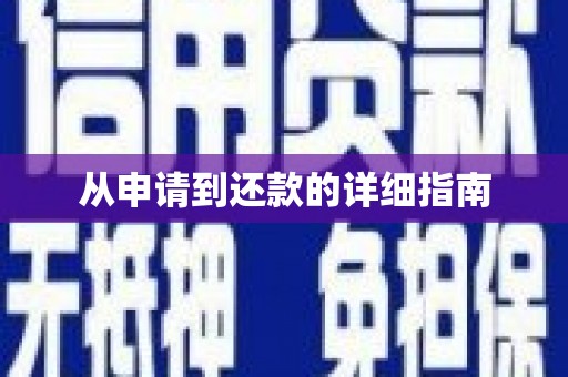 成县从申请到还款的详细指南