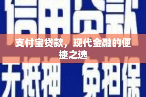 成县支付宝贷款，现代金融的便捷之选