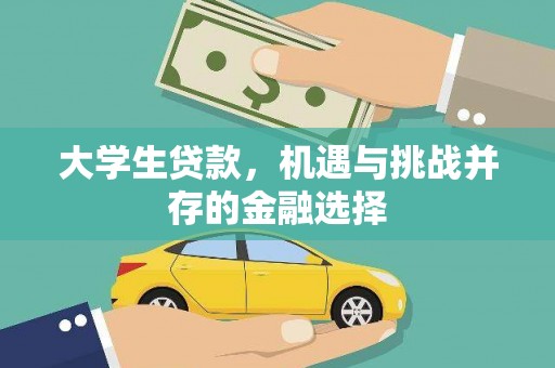 成县大学生贷款，机遇与挑战并存的金融选择