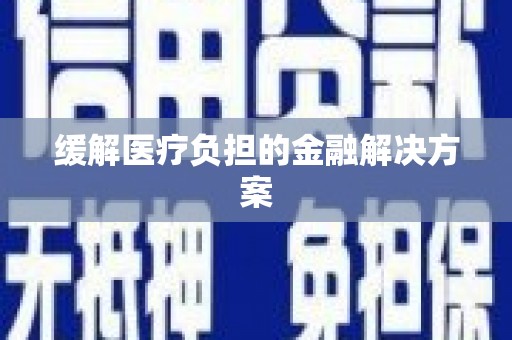 成县缓解医疗负担的金融解决方案