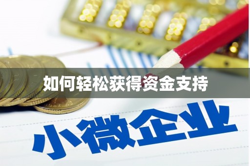 成县如何轻松获得资金支持