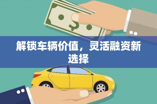 成县解锁车辆价值，灵活融资新选择