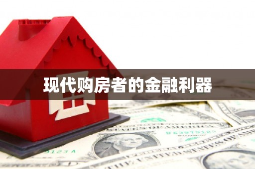 成县现代购房者的金融利器
