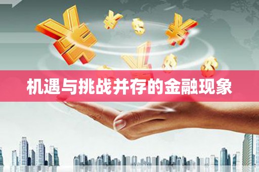 成县机遇与挑战并存的金融现象